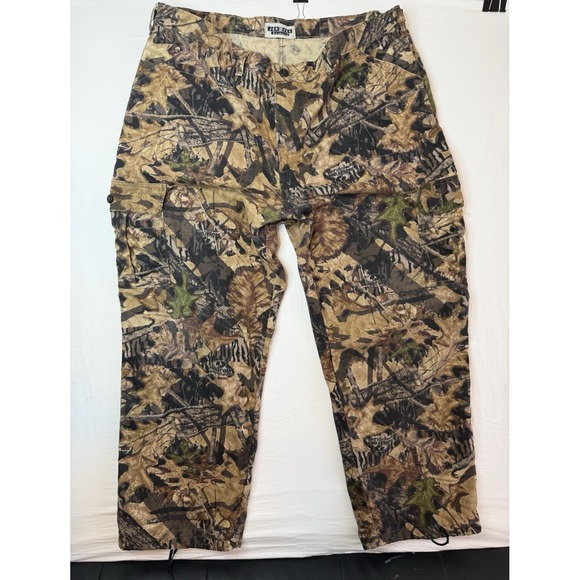 Jerzees Pants - Vintage Jerzees Outdoors Mossy Oak Forest Floor Camo Hunting Pants XXL Regular